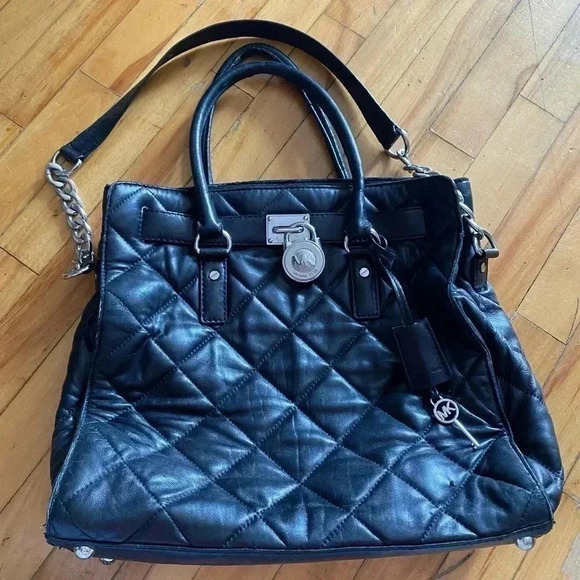 Michael Kors quilted Hamilton  handbag - Picture 1 of 16
